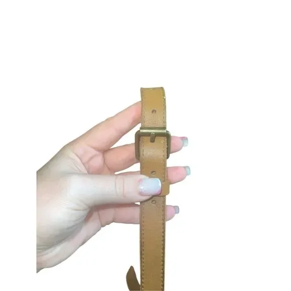 ✨Frye Tan Leather Fanny Pack Waist Sz Medium Belt✨